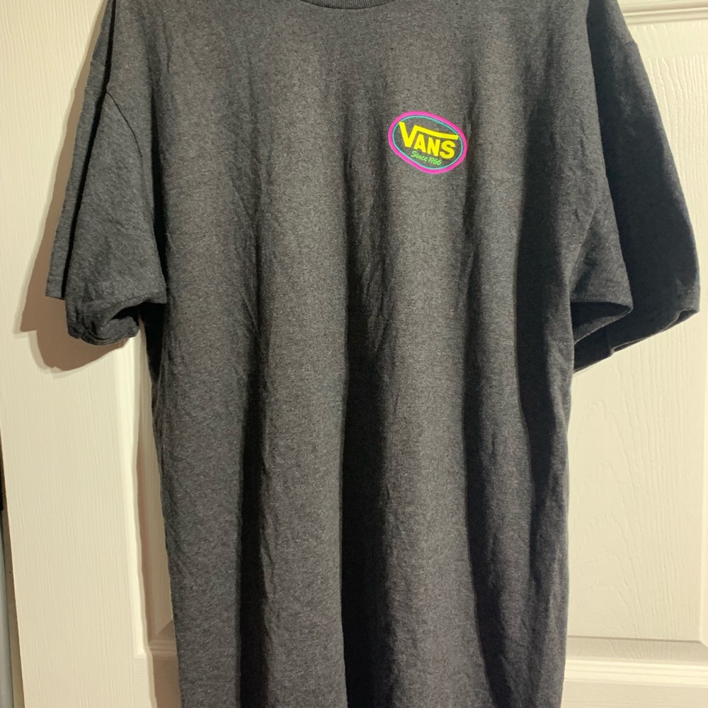 Vans Gray Short Sleeve Tee Classic Crew Neck